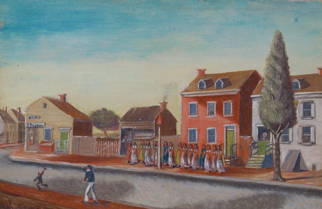 danish street corner scene