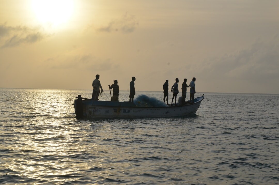 fisherman by sea